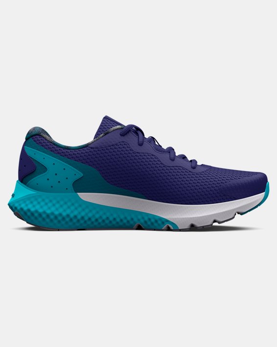 Boys' Grade School UA Charged Rogue 3 Running Shoes, Blue, pdpMainDesktop image number 6